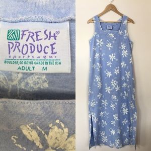 Fresh Produce maxi dress medium cotton chambray